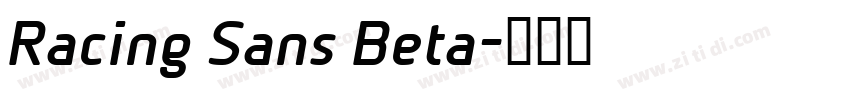 Racing Sans Beta字体转换